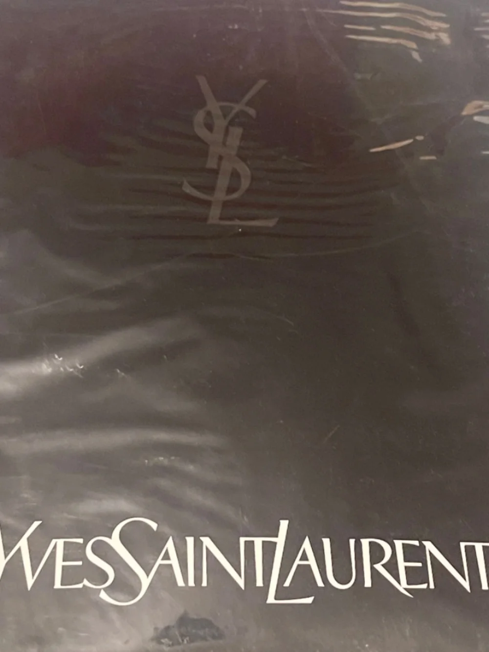 YVES SAINT LAURENT Vintage Bath Towel YL-RB01 NWT Blue Jacquard Luxury Cotto